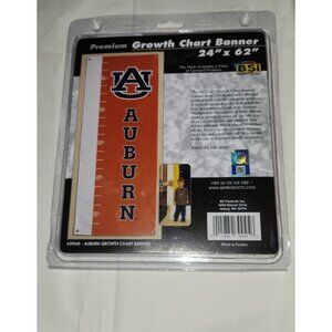 AUBURN TIGERS PREMIUM GROWTH CHART BANNER new in box 24x62